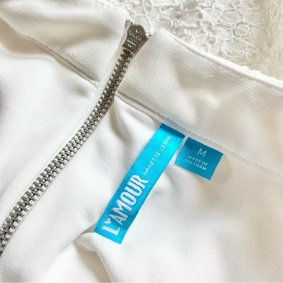 L’amour by Nanette Lenore White Lace Circle Skirt - Picture 12 of 12